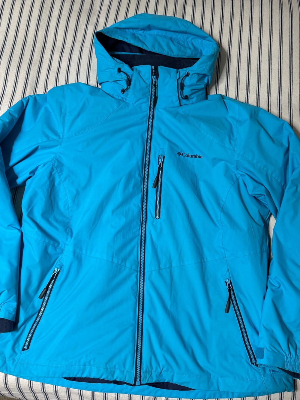 Columbia Women’s XL Whirlibird 3 in 1 Interchange SkinJacket Teal/Navy